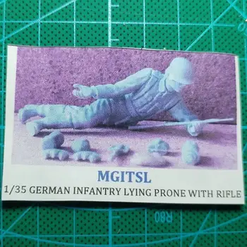 1/35 Фигурка от смола GK ， Немски войници, комплект в разглобено формата и неокрашенный