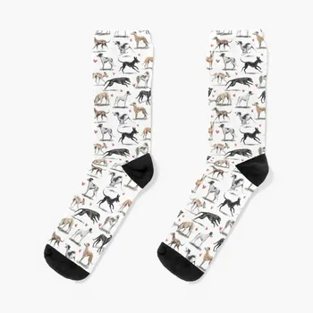 Чорапи за кучета Greyhounds, компресия луксозни чорапи, нескользящие футболни чорапи