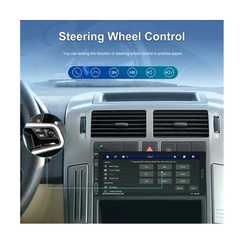 Автомобилна стерео система със сензорен екран 6,9 инча на един Din, кабелна автомагнитоло CarPlay Android, Bluetooth FM, зареждане USB Type-C