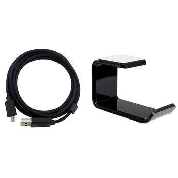 USB-кабел с Дължина 2 М аудио кабел За слушалки Logitech G633 С Акрилни група за слушалки, монтиран на стената притежателя слушалки, Маса