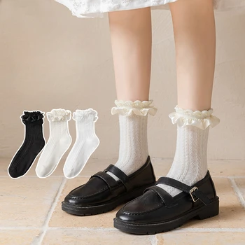 Сладки Чорапи с рюшами за момичета, Чорапи Принцеса в стил Лолита 
