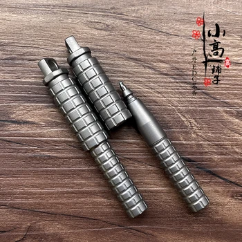 Титановая мини-покет дръжка за улицата EDC, мобилна тактическа химикалка, ключодържател, химикалка, джобно колие, дръжка, подарък за канцеларски материали