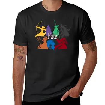Тениска FATE, реколта дрехи, тениски с аниме, черни тениски за мъже