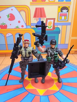 1 Комплект Мини-фигури на войници на Counter Strike SWAT 4-инчов играчки от PVC, военни кукла с аксесоари за оръжия, подаръци за деца