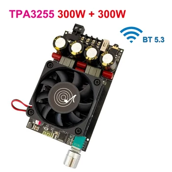 300 W + 300 W TPA3255 Bluetooth 5.3 Такса цифров усилвател DC18-50V USB За Домашно кино, аудиоусилитель Висока мощност