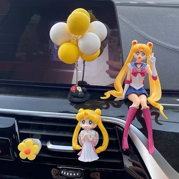 Оригинален Автомобилен Украшение Sailor Moon Кавайный Карикатура На Декорация На Творческата Централната Конзола На Автомобила Детски Модели На Играчки, Автомобилни Аксесоари