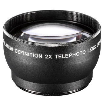 55 мм 2X Телеобектив Телеконвертер за Canon, Nikon, Sony, Pentax 18-55 мм