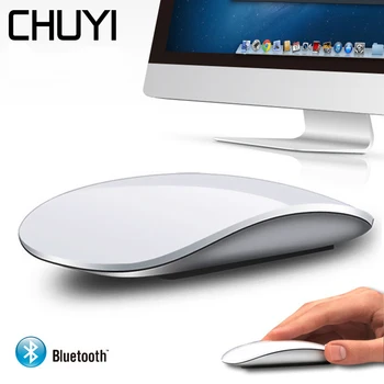 Безжична мишка с Bluetooth, ергономична ультратонкая тъчпад преносим офис оптична компютърна мишка Mause за лаптоп Xiaomi Apple Mac PC