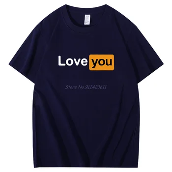 Лятна тениска за мъже, тениски с надпис True Love You, забавен принт в стил Харадзюку, Ежедневни тениски с къс ръкав, мъжки дрехи