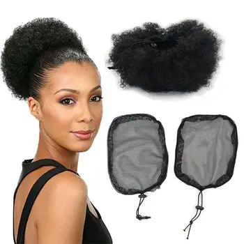 3 бр., мрежа за коса във формата на конска опашка, черен цвят, Висококачествена шапка за перука, за създаване на греда на косата, Евтини красиви инструменти за коса
