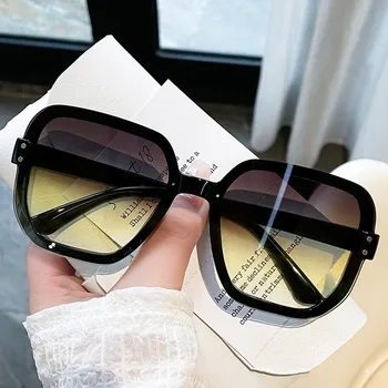 2023 Извънгабаритни Квадратни Слънчеви очила За жени, Vintage Слънчеви Очила в голяма Рамка, Модерни Нюанси, Модни Градиентные Gafas De Sol