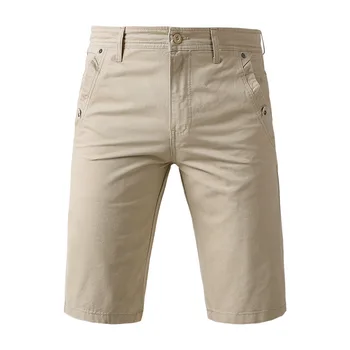 Качествени Мъжки Летни Памучни Шорти Ежедневни Къси Панталони с Дължина до коленете Мъжки Модни Шорти Размер 29-40