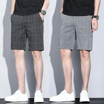 2023 Плажни шорти Мъжки летни пролетни обикновена ежедневни къси Мъжки панталони са Свободни шорти с завязками в стил хип-хоп в корейски стил Z81