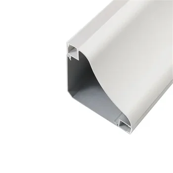 Правоъгълен алуминиев дифузер 1 м/бр, экструдированный профил канал без таван, led линейни алуминиеви профили, лампа
