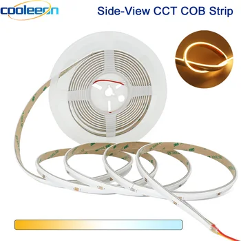 Поглед отстрани CCT COB LED Strip Light Bar 24V 2700-6500 K Цветна Светодиодна лента с Регулируема Яркост със странично радиация FOB Подкрепа Алекса Google Assistant