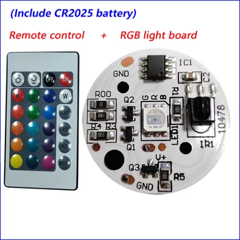 Вход за постоянен ток 5, цветни градиент led лента RGB с дистанционно управление (включени батерии CR2025).