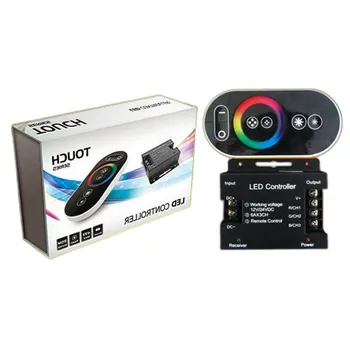 18A RGB led Контролер с RF Дистанционно Wireless Touch Pad control panel за 3528 smd 5050 RGB Light RGB Контролер DC12-24V